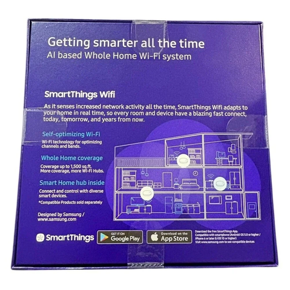 Lot of 16 Samsung ET-WV525BWEGUS SmartThings Wi-Fi Mesh Router, White